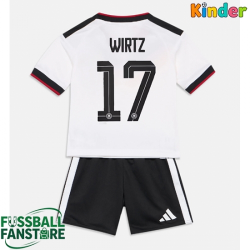 Deutschland Florian Wirtz #17 Replik Heimtrikot Kinder WM 2026 Kurzarm (+ Kurze Hosen)